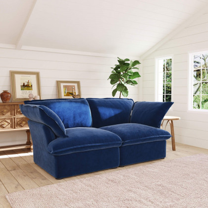 Crenus Softspot 82.66" Loveseat Couch Sofa Cover - Black