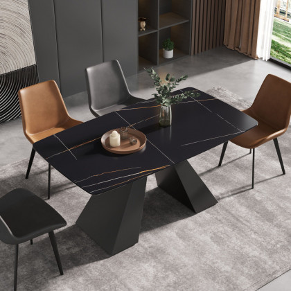Crenus - La Regina Curved Rectangular Dining Table