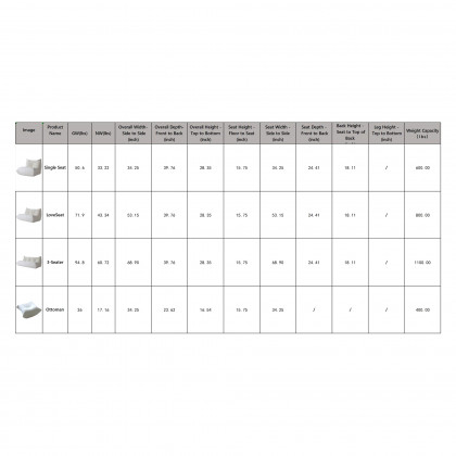 Crenus - 34.25" Caterpillar Sofa Chair