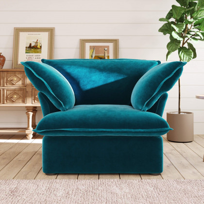 Crenus Softspot 43.3" Single Seat Sofa Cover - Black