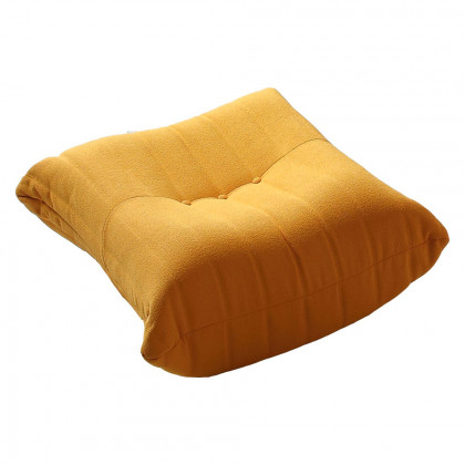 Crenus 34.25" Caterpillar Sofa Ottoman - Pink, Teddy Velvet