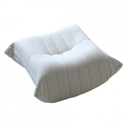 Crenus 34.25" Caterpillar Sofa Ottoman - Pink, Teddy Velvet