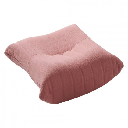 Crenus 34.25" Caterpillar Sofa Ottoman - Pink, Teddy Velvet