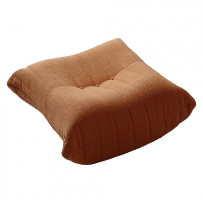 Crenus 34.25" Caterpillar Sofa Ottoman - Pink, Teddy Velvet