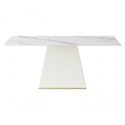 Crenus Luna Rectangular Dining Table - Pandora/Gold