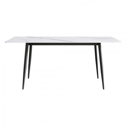 Crenus Sophia Rectangular Dining Table - Gray/Black, 63"