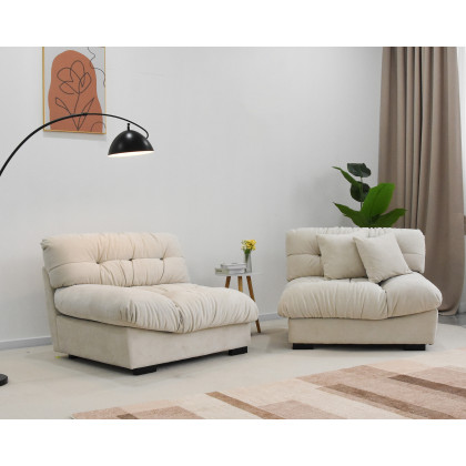 Crenus Soffice Microfiber Suede Pet-friendly Sofa - Pink