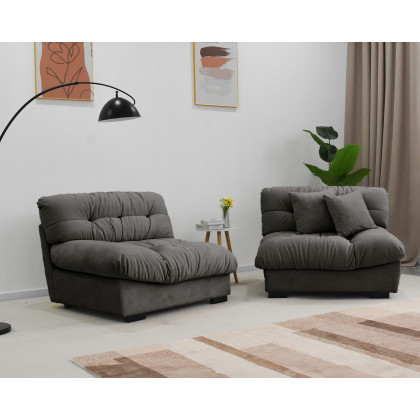 Crenus Soffice Microfiber Suede Pet-friendly Sofa - Pink