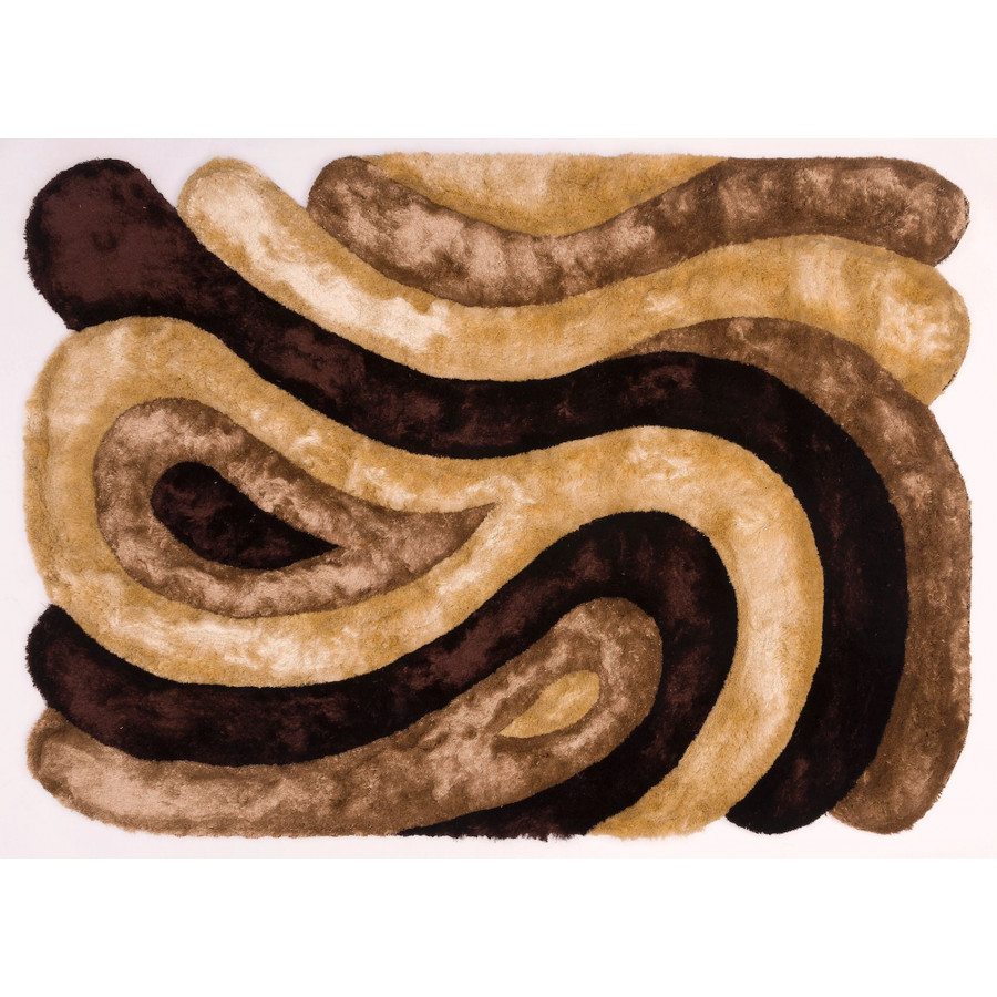CutCut Form Brown Rug - 140x200