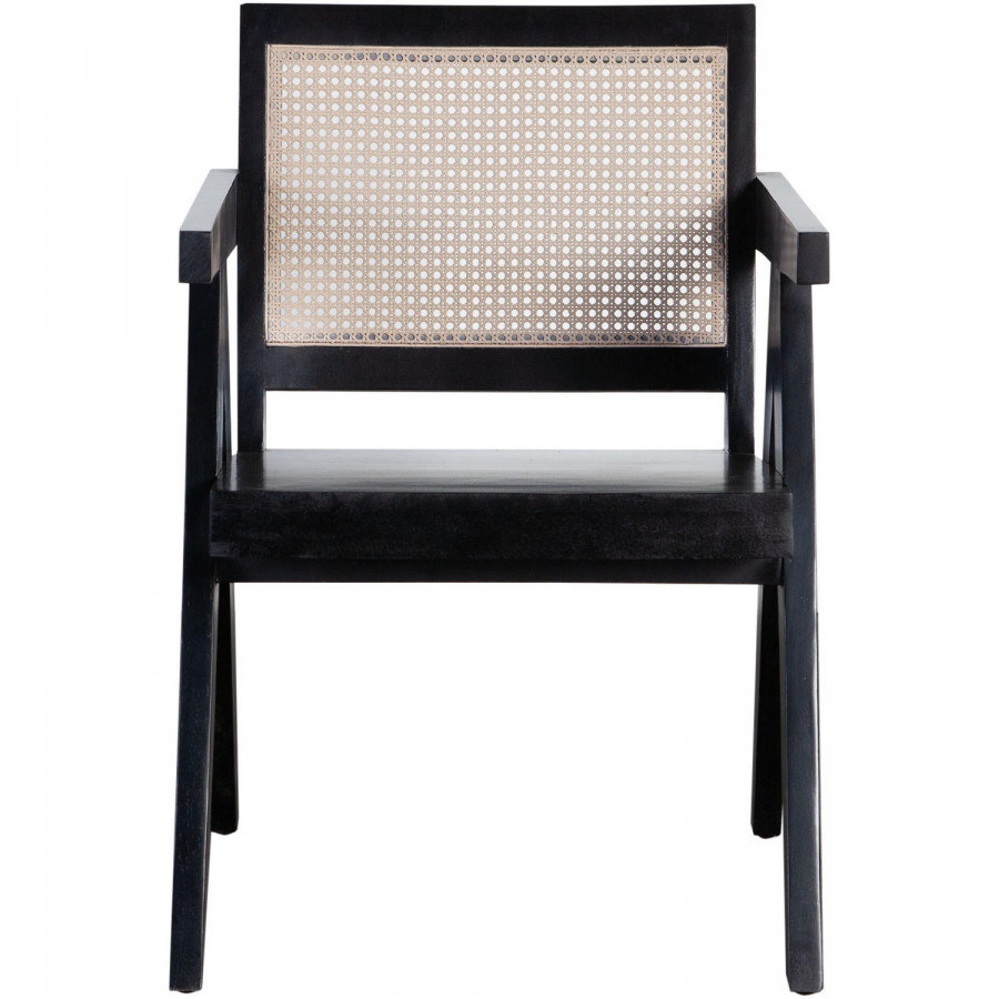 Diamond Sofa - Carter Dining/Accent Chair in Solid Wood Frame with Natural Cane Seat Back