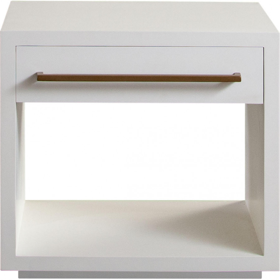 Diamond Sofa - Encore Solid Mango Wood 1-Drawer End Table with Gold Metal Handle