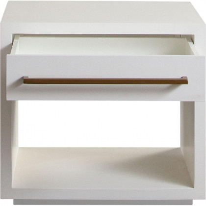 Diamond Sofa - Encore Solid Mango Wood 1-Drawer End Table with Gold Metal Handle