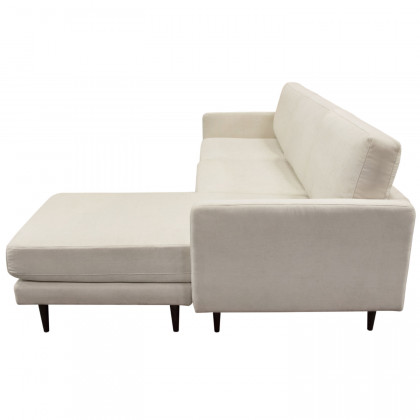 Diamond Sofa Kelsey Fabric Reversible Chaise Sectional - Cream