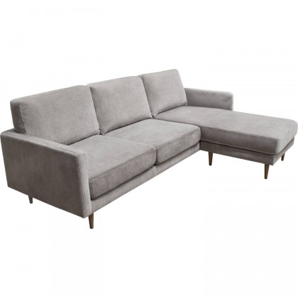 Diamond Sofa Kelsey Fabric Reversible Chaise Sectional - Gray
