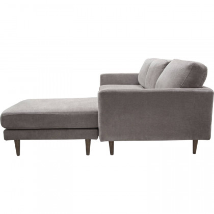 Diamond Sofa Kelsey Fabric Reversible Chaise Sectional - Gray