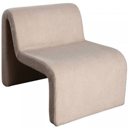Diamond Sofa - Lana Looped Shearling Fabric Accent Chair in Camel