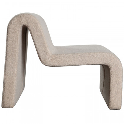 Diamond Sofa - Lana Looped Shearling Fabric Accent Chair in Camel