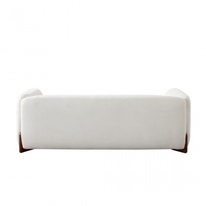 Diamond Sofa - Link Elite Fabric Sofa with Wood Leg in Ivory
