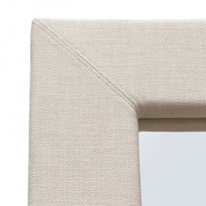 Diamond Sofa - Luxe Linen Fabric Free-Standing Mirror with Locking Easel Mechanism in Sand
