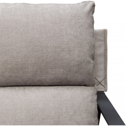 Diamond Sofa Miller Sling Fabric Accent Chair with Black Powder Coated Metal Frame - Gray
