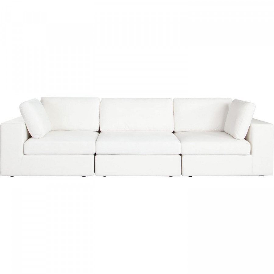 Diamond Sofa Muse 3PC Performance Fabric Modular Sofa - Mist White