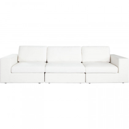 Diamond Sofa Muse 3PC Performance Fabric Modular Sofa - Mist White
