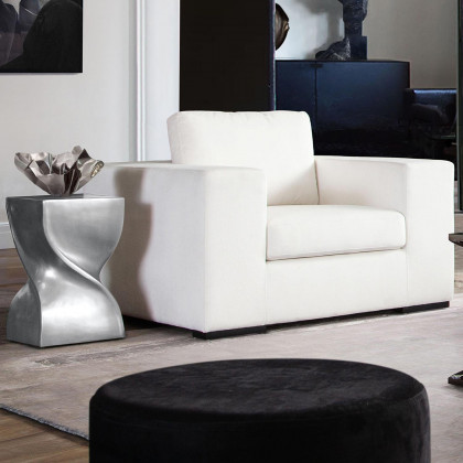 Diamond Sofa - Muse Performance Fabric Accent Chair in Mist White
