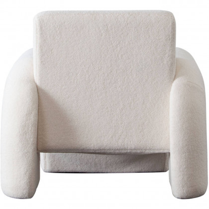 Diamond Sofa - Noa Sherpa Fabric Accent Chair in Ivory