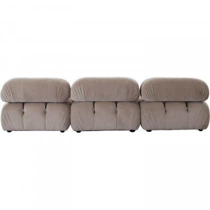 Diamond Sofa Paloma 3PC Velvet Modular Sofa - Mink Tan