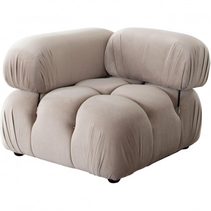 Diamond Sofa Paloma 5PC Velvet Modular Corner Sectional - Mink Tan