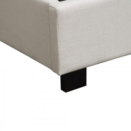 Diamond Sofa Park Avenue Linen Queen Tufted Bed with Vintage Wing - Desert Sand