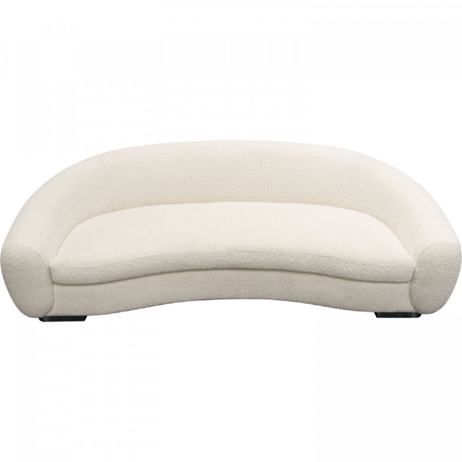 Diamond Sofa - Pascal Boucle Textured Fabric Sofa with Contoured Arms & Back