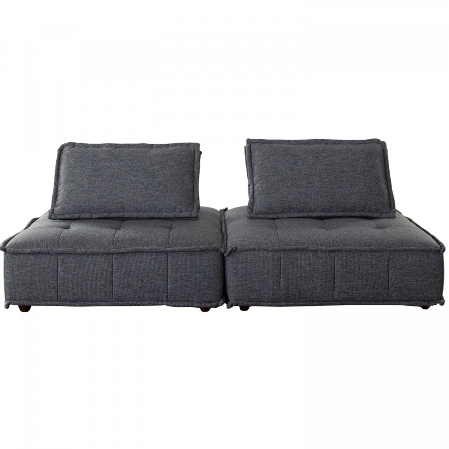 Diamond Sofa - Platform Square Fabric Modular Lounger with Bolstered Non-Skid Backrest