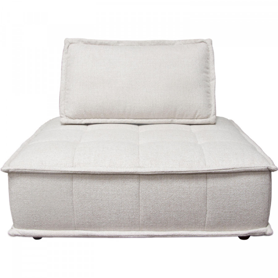 Diamond Sofa - Platform Square Fabric Modular Lounger with Bolstered Non-Skid Backrest