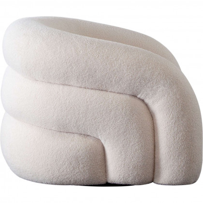 Diamond Sofa - Quantum Sherpa Swivel Accent Chair in Ivory