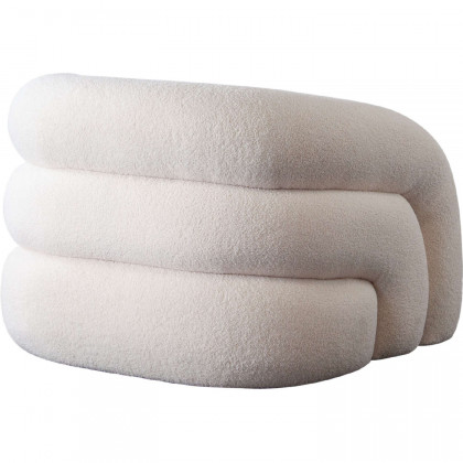 Diamond Sofa - Quantum Sherpa Swivel Accent Chair in Ivory