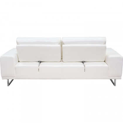 Diamond Sofa - Russo Air Leather Sofa with Adjustable Seat Backs in White
