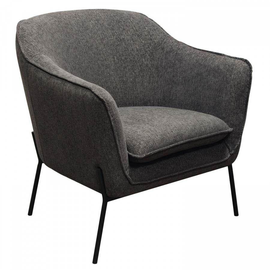 Diamond Sofa - Status Fabric Accent Chair with Metal Leg