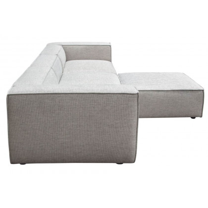 Diamond Sofa - Vice 4PC Fabric Modular Sectional with Ottoman in Barley