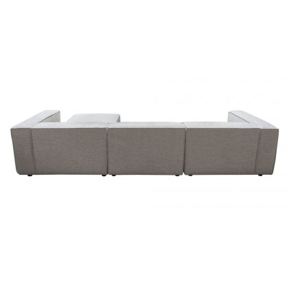 Diamond Sofa - Vice 4PC Fabric Modular Sectional with Ottoman in Barley