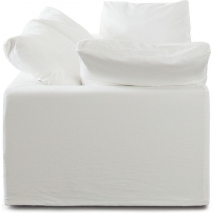 Diamond Sofa Willow 2PC Linen Fabric Modular Sofa - White