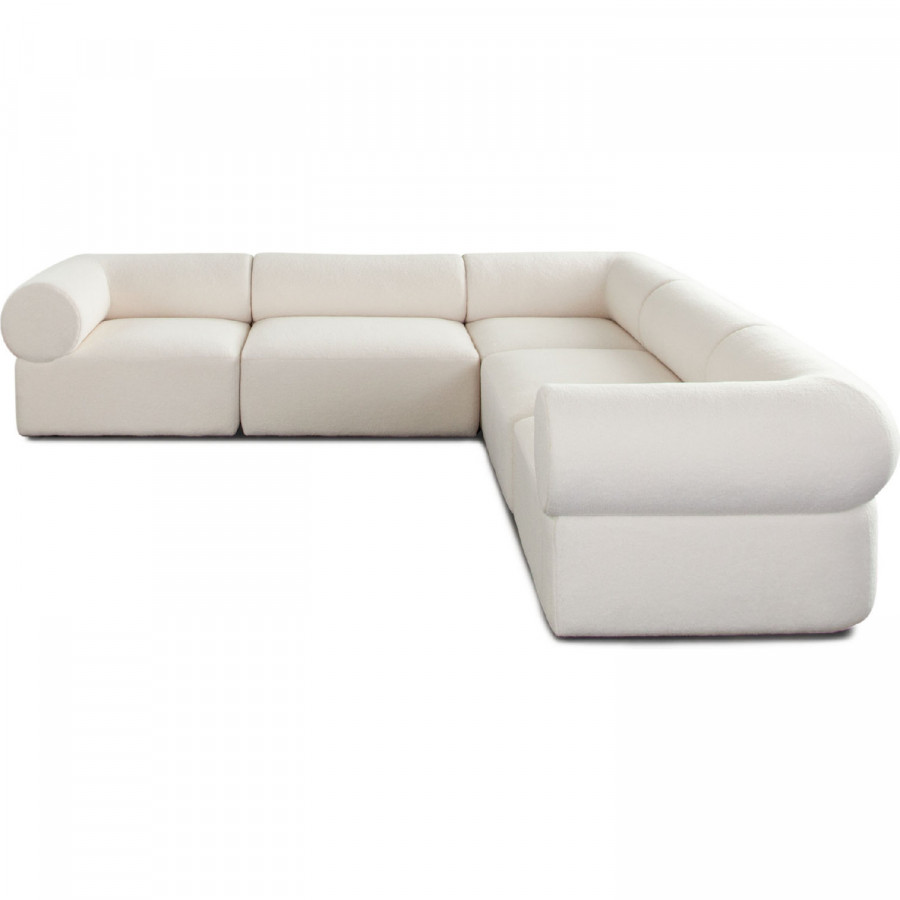 Diamond Sofa - Zia 5PC Fabric Corner Sectional