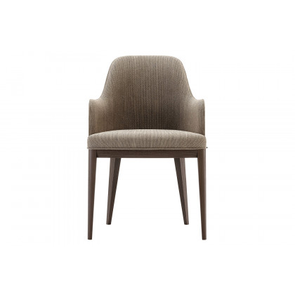 Domkapa - Anna Chair with Armrest Wooden Baseboard