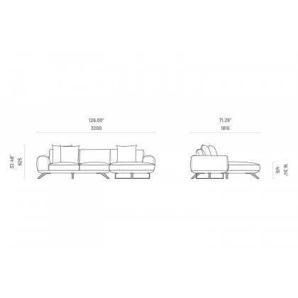 Domkapa - Aniston Chaise Sofa