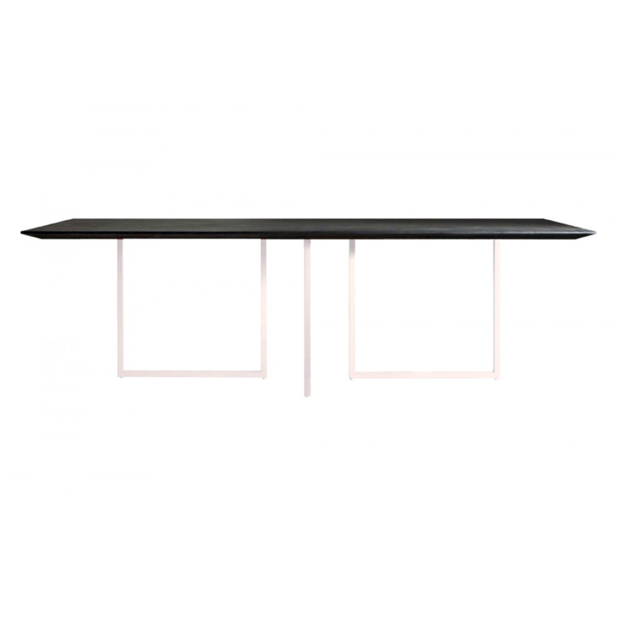 Driade Gazelle 94" Dining Table - Dark Gray/White