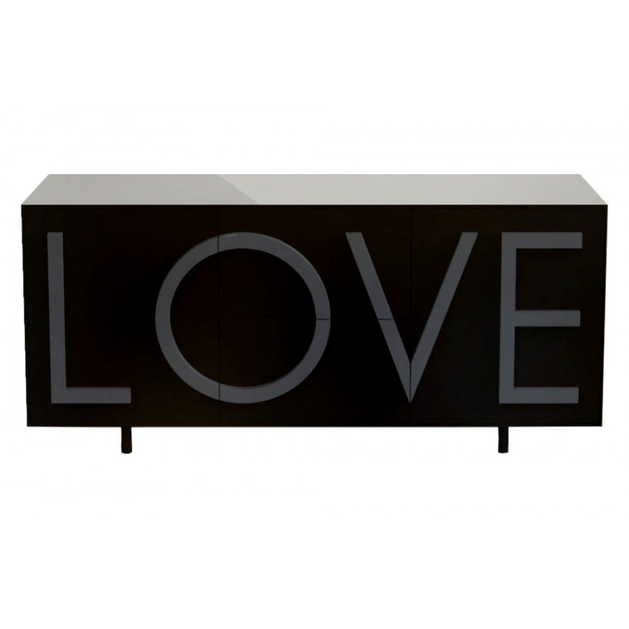 Driade Love Medium Cabinet - Black/Dark Gray