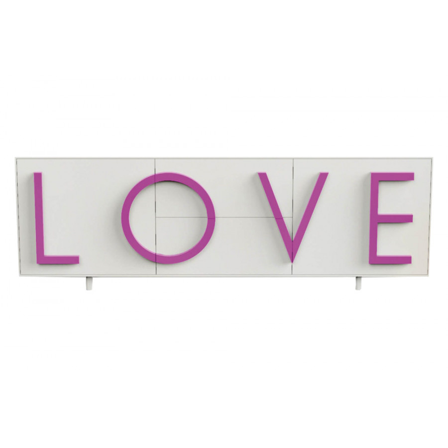 Driade Love Large Cabinet - White/Pink