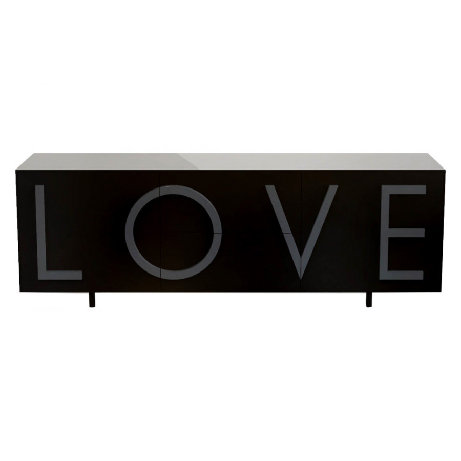 Driade Love Large Cabinet - Black/Dark Gray