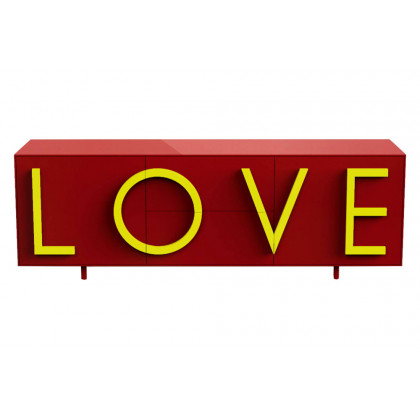 Driade Love Large Cabinet - Red/Yellow