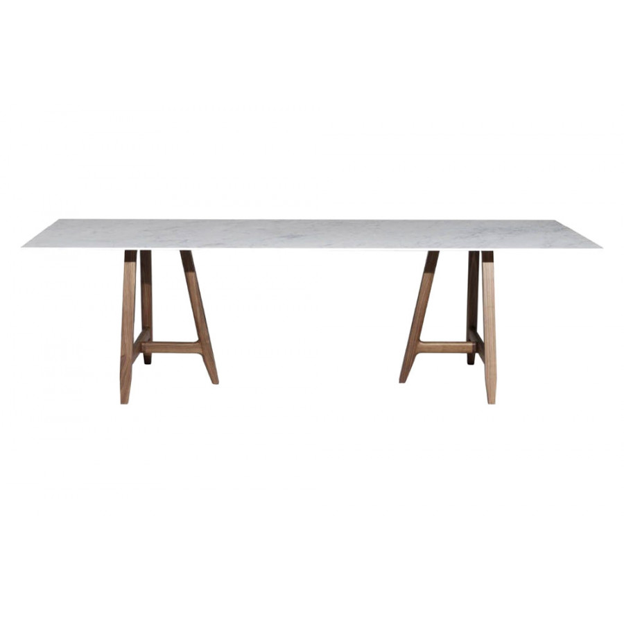Driade Easel 86" Dining Table - White/Natural
